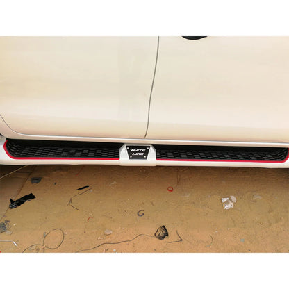Toyota Hilux Revo 2019-2020 White Line Side Skirts Body Kit Premium Exterior Styling