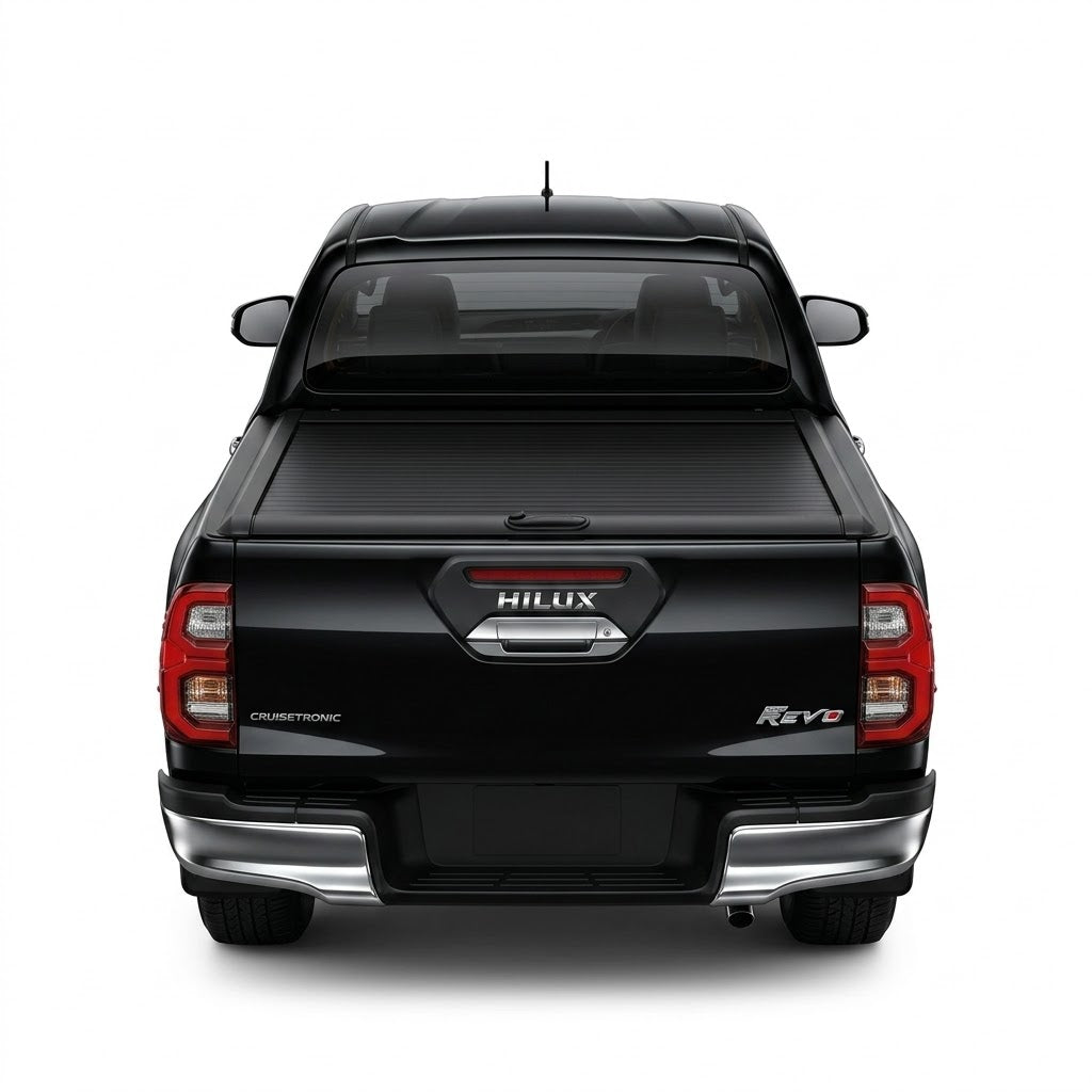 Toyota Hilux Rocco & GR Cargo Bed Shutter Black ABS Cover