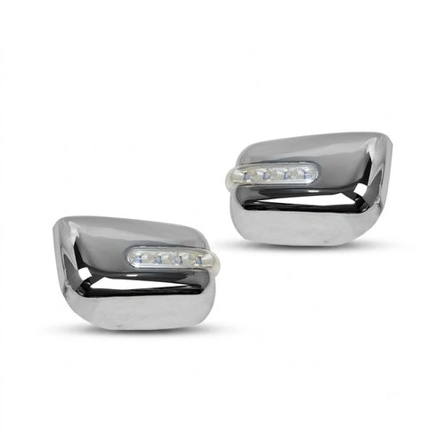 Toyota Hilux Vigo Side Mirror Cover Chrome With LED Light