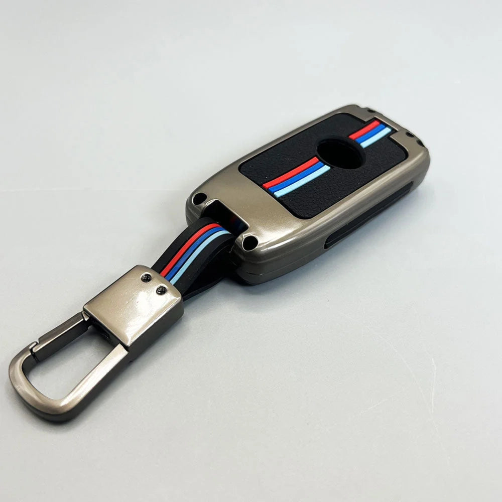 Toyota Land Cruiser Prado FJ150 Metal Key Cover – Premium Metallic Grey Case