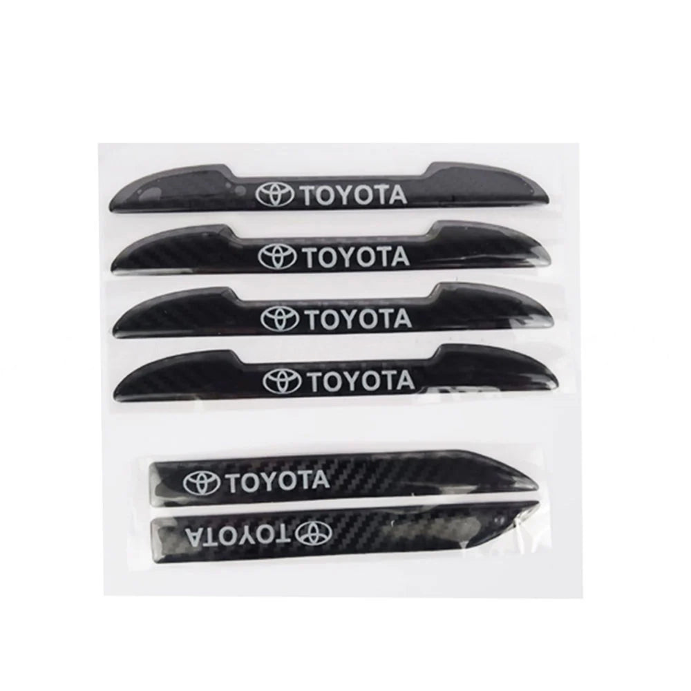 Toyota Door Guard Mirror Protector Cover Carbon Fiber 6 Pcs
