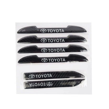Toyota Door Guard Mirror Protector Cover Carbon Fiber 6 Pcs