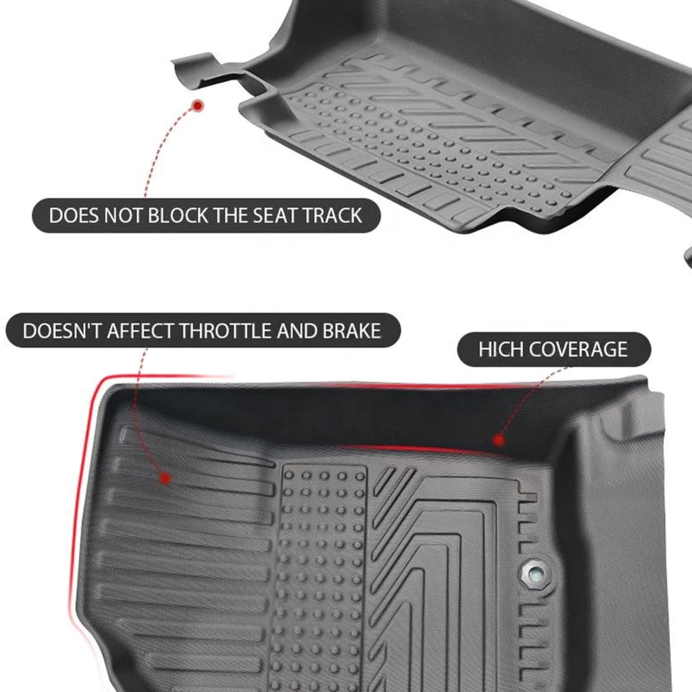 Toyota Prado FJ150 2013-21 TXR 5D TPE Floor Mats Premium