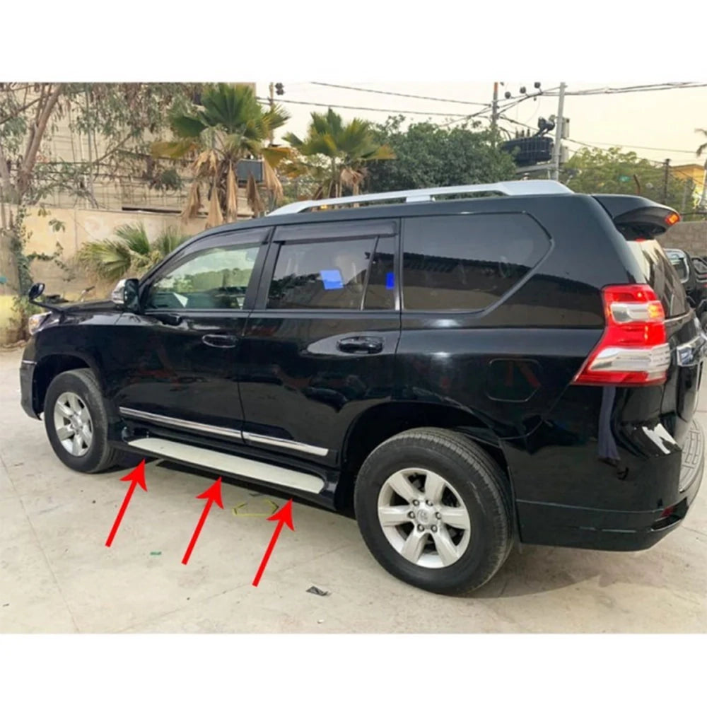 Toyota Prado Painted Side Skirts Cover Body Kit Premium Exterior Styling