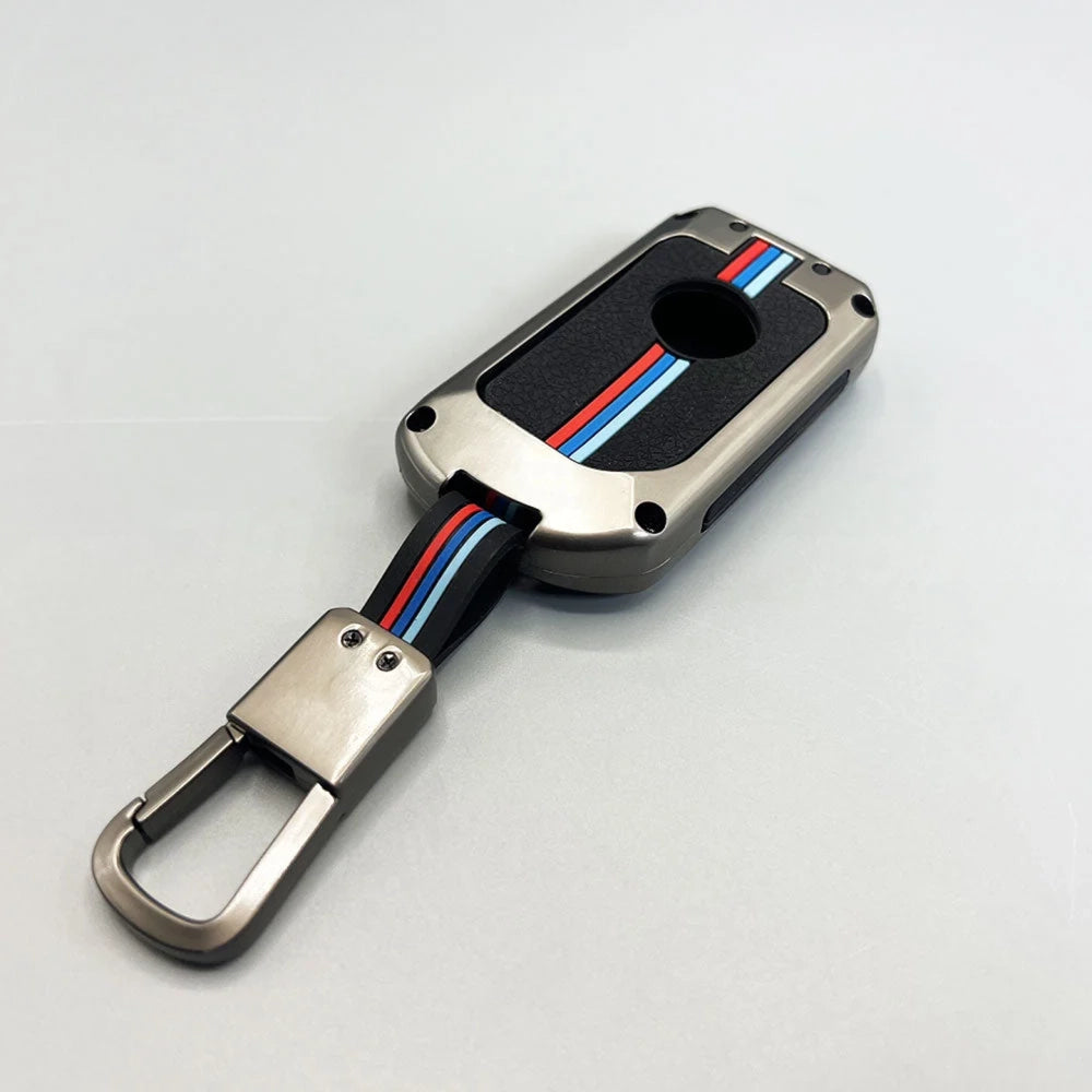 Toyota Yaris 1.5 Metal Key Cover (2020-2026) – Premium Metallic Grey Case