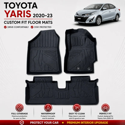Toyota Yaris 2020-2026 TPE Floor Mats