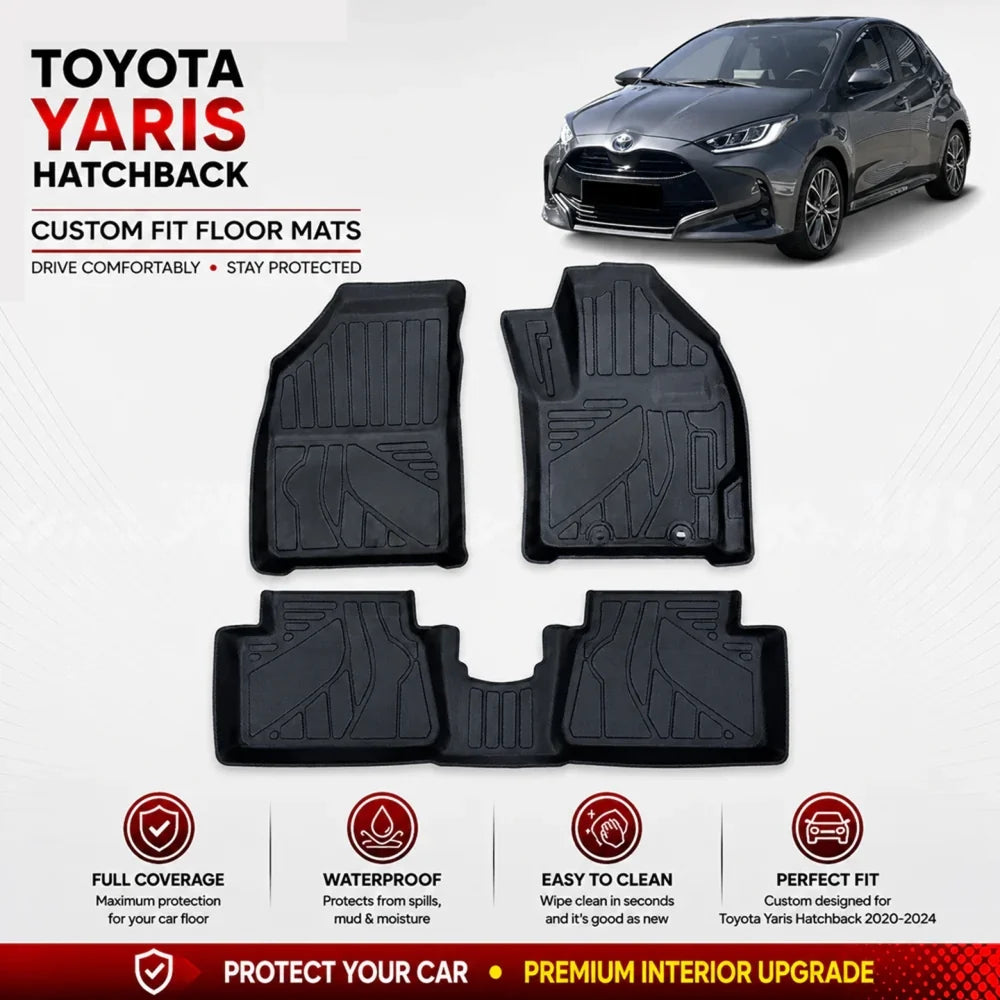 Toyota Yaris Hatchback TPE Floor Mats