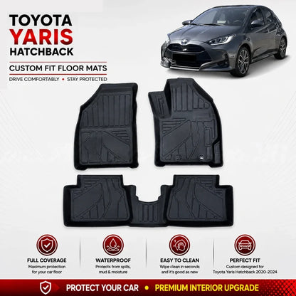 Toyota Yaris Hatchback TPE Floor Mats