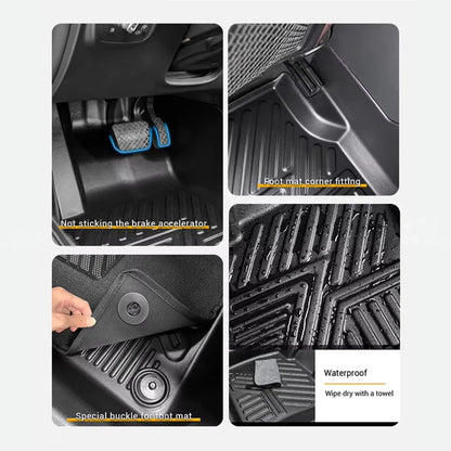 Toyota Yaris Hatchback TPE Floor Mats Premium Black