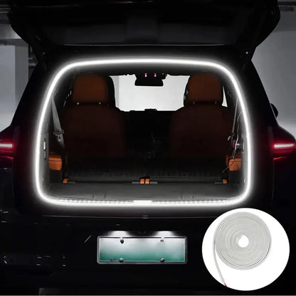 Universal 4M Car Trunk LED Light Strip Dynamic Flow White