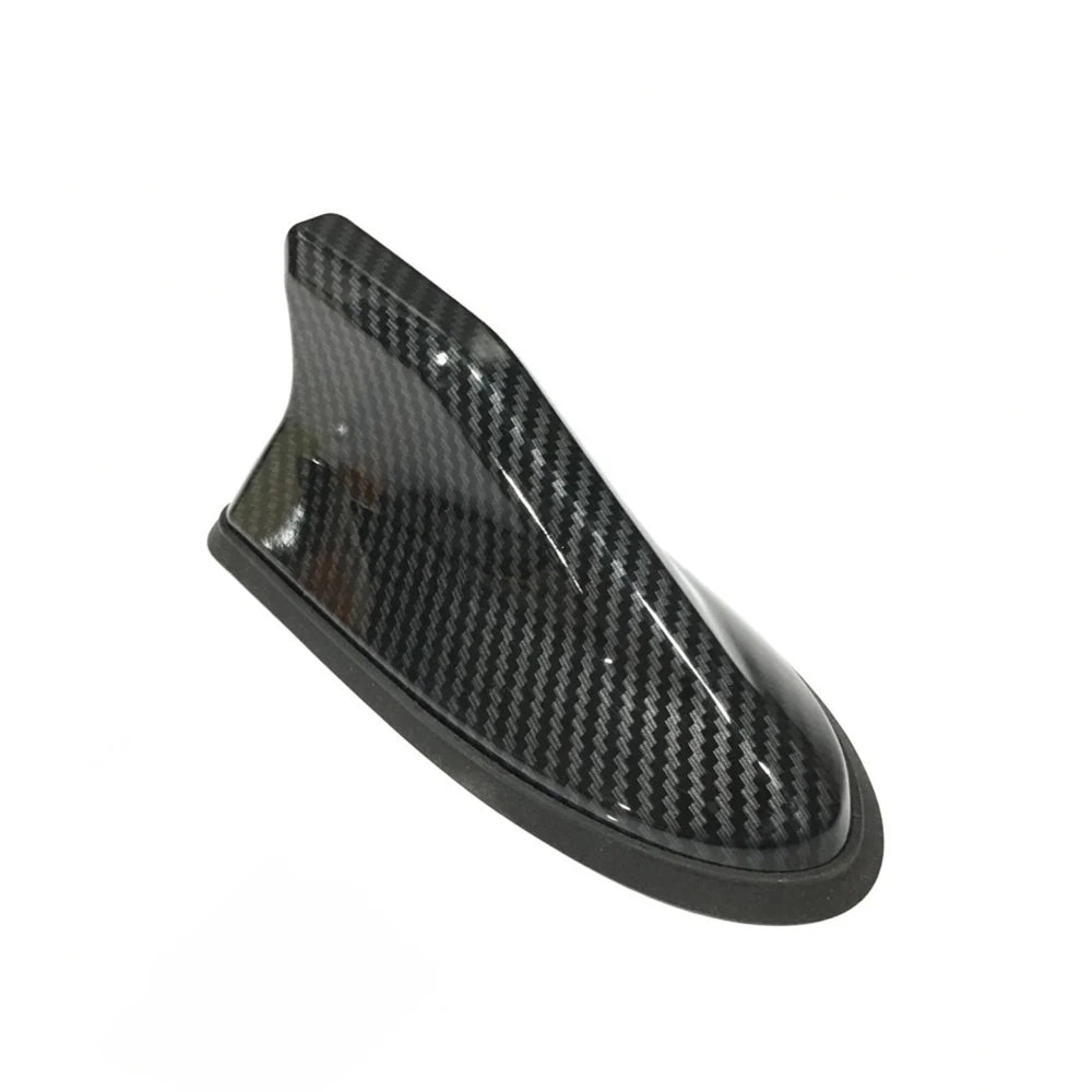 Universal Carbon Fiber Shark Fin Antenna Decoration Car Styling Accessory Black