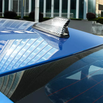 Universal Carbon Fiber Shark Fin Antenna Decoration Car Styling Accessory Black