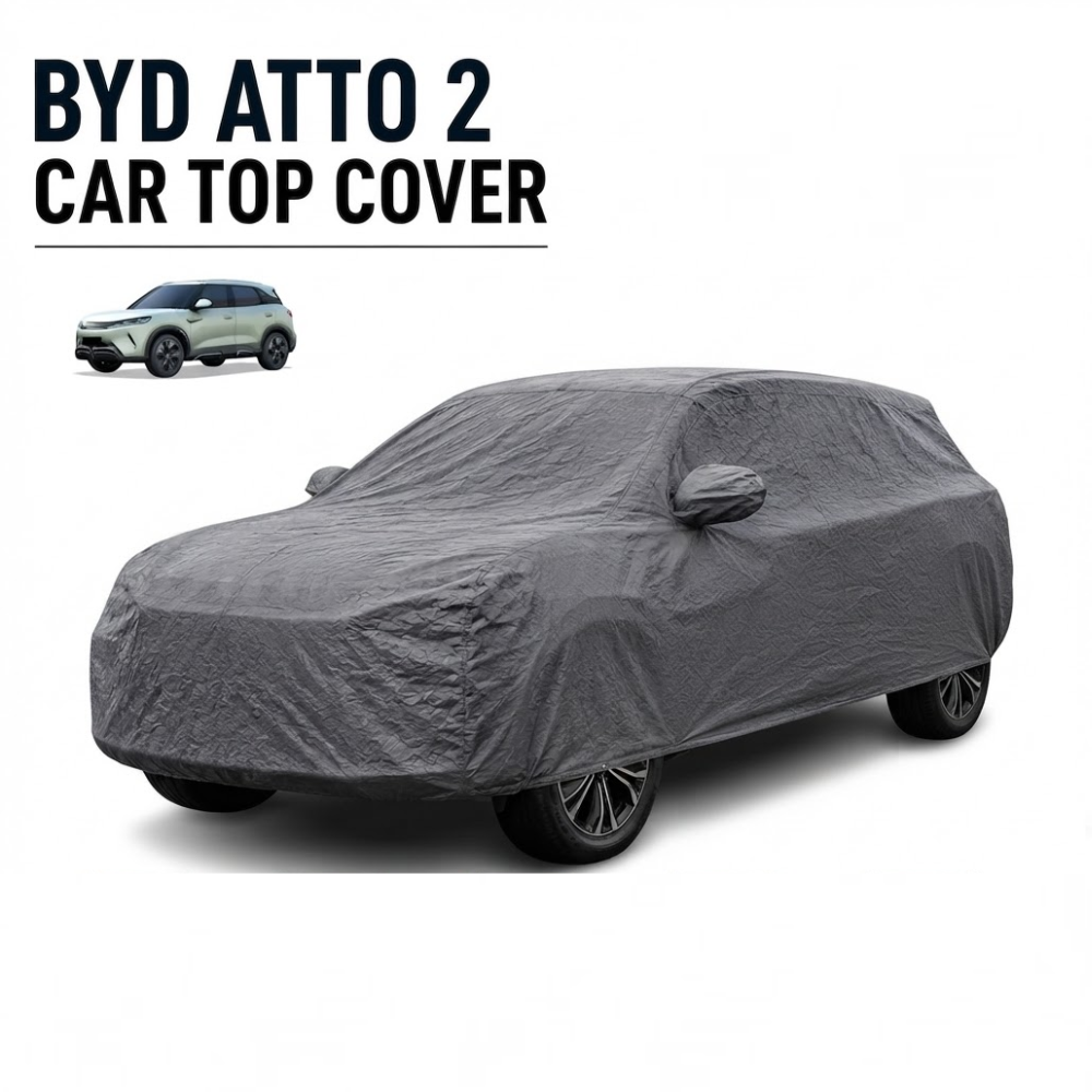 Gray non-woven car top cover for BYD Atto 2