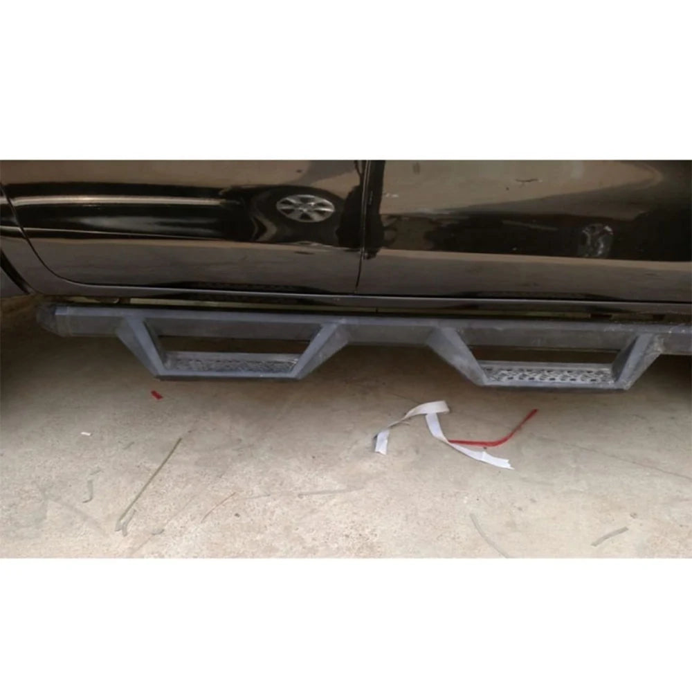 Toyota Hilux Revo Hunter Style Side Skirts 2016-2022 Heavy Duty Metal Side Step