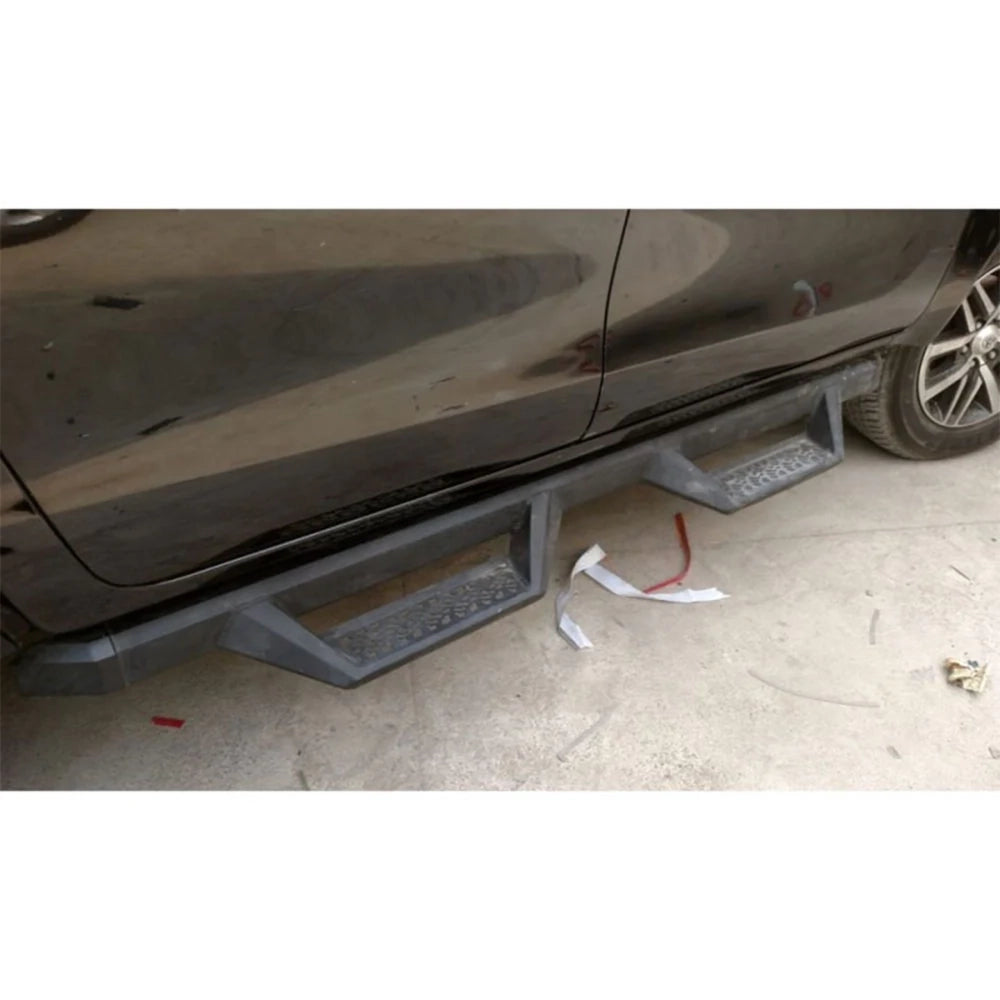 Toyota Hilux Revo Hunter Style Side Skirts 2016-2022 Heavy Duty Metal Side Step