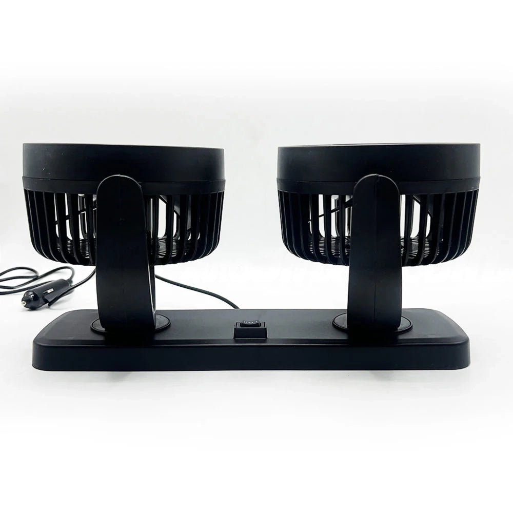 SOGO Double Head Large Powerful Fan Breeze 12V