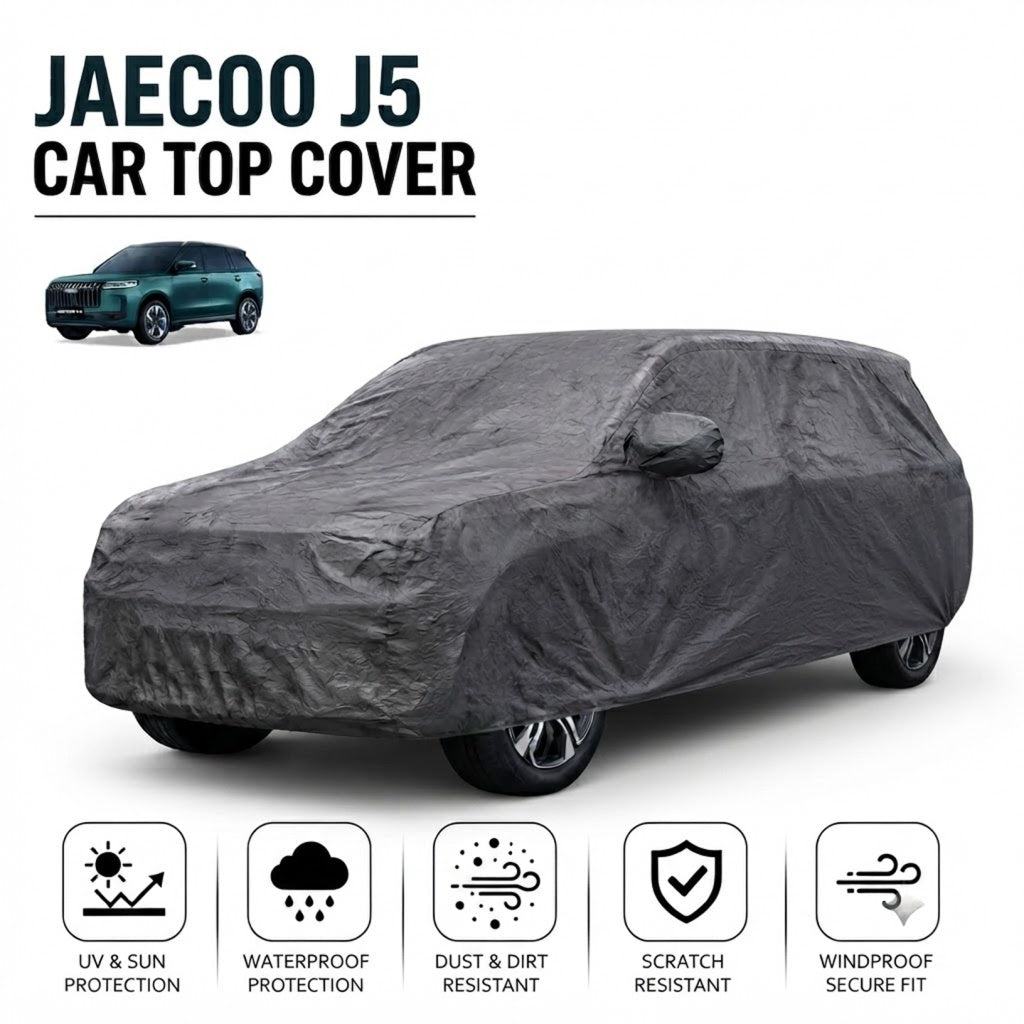 Jaecoo J5 waterproof non-woven car top cover, gray, fully draped