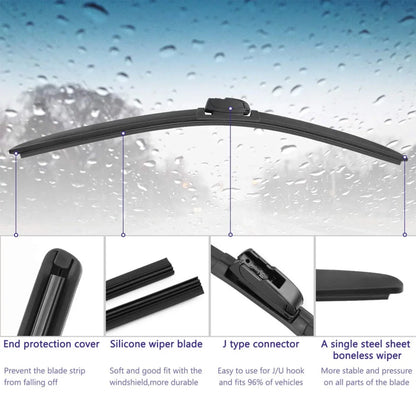 Honda City 2009-2019 Cyclone Wiper Blades Soft Rubber Pair