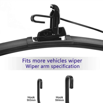 Honda City 2009-2019 Cyclone Wiper Blades Soft Rubber Pair