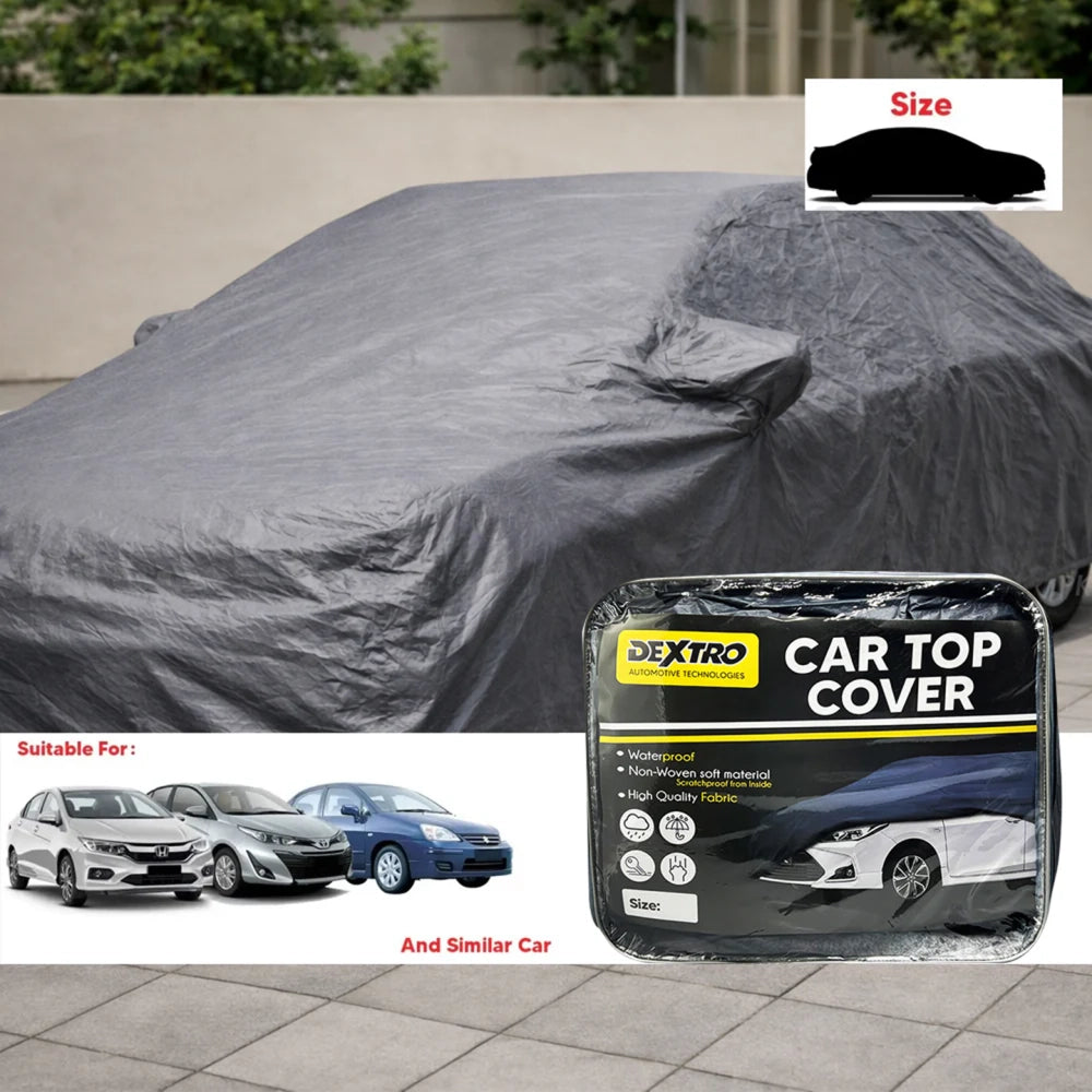 Dextro Sedan Top Cover Non Woven Waterproof Gray L-STC