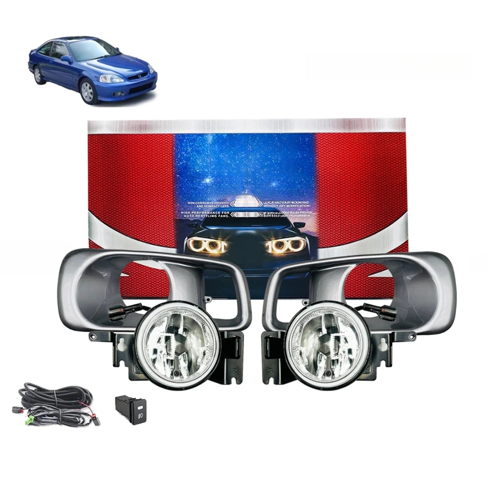 DLAA Honda Civic 1999 HD093 Front Fog Lamp Set Pair